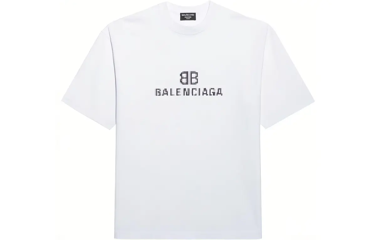 Balenciaga Mens Bb Pixel Medium Fit T shirt