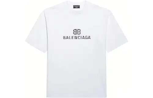Balenciaga Mens Bb Pixel Medium Fit T shirt