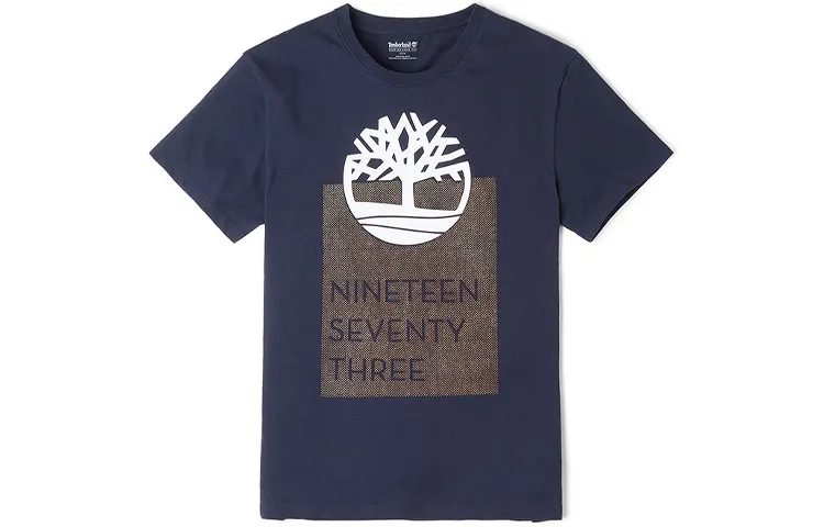 Timberland T Shirts Men's Dark Royal Blue Crew Neck Moderate Straight Fit