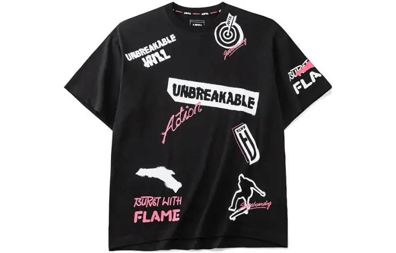 ANTA Life Collection T Shirts Unisex Black Crew Neck Moderate Straight Fit