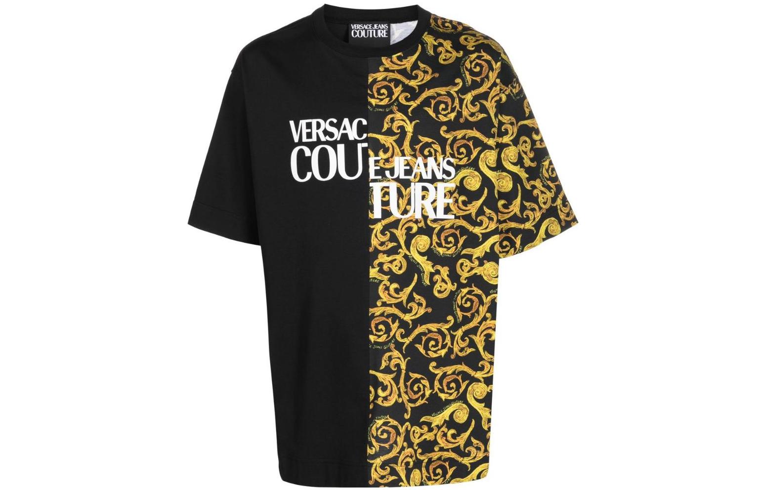 Мужская футболка Versace SS23 Logo (черная)