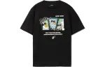 Li Ning Sports Fashion Collection T Shirts Unisex Black Crew Neck Moderate Straight Fit