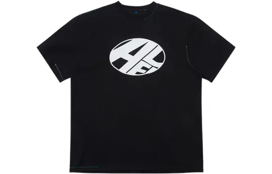 ADER ERROR T Shirts Unisex Black Crew Neck Moderate Straight Fit
