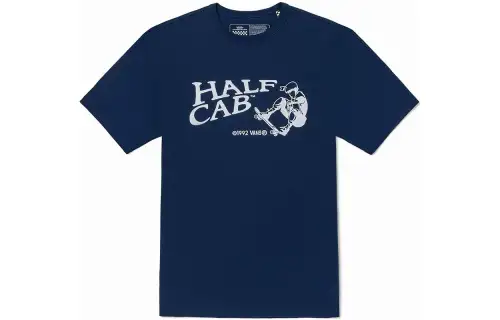 Vans T Shirts Unisex Dark Blue Crew Neck Moderate Straight Fit