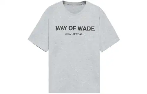 Li Ning Wade Collection T Shirts Men's Heather Gray Crew Neck Moderate Straight Fit
