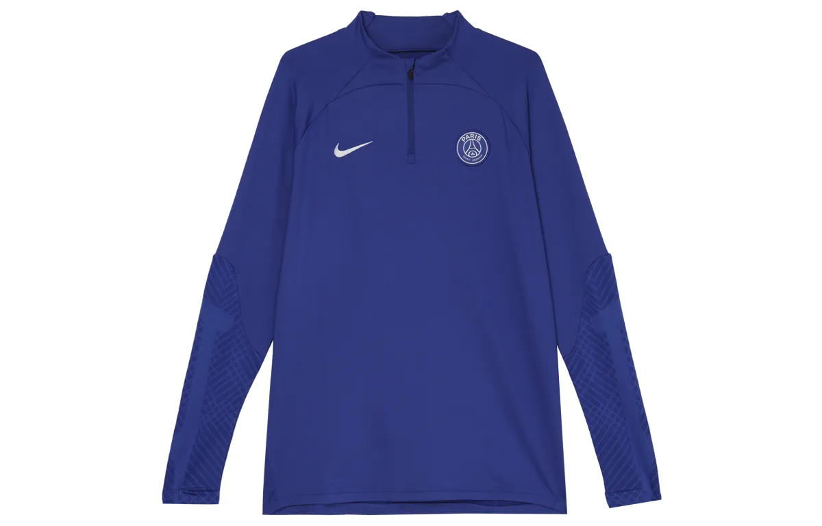 Nike T-Shirts Men's Blue Crew Neck Moderate Straight Fit