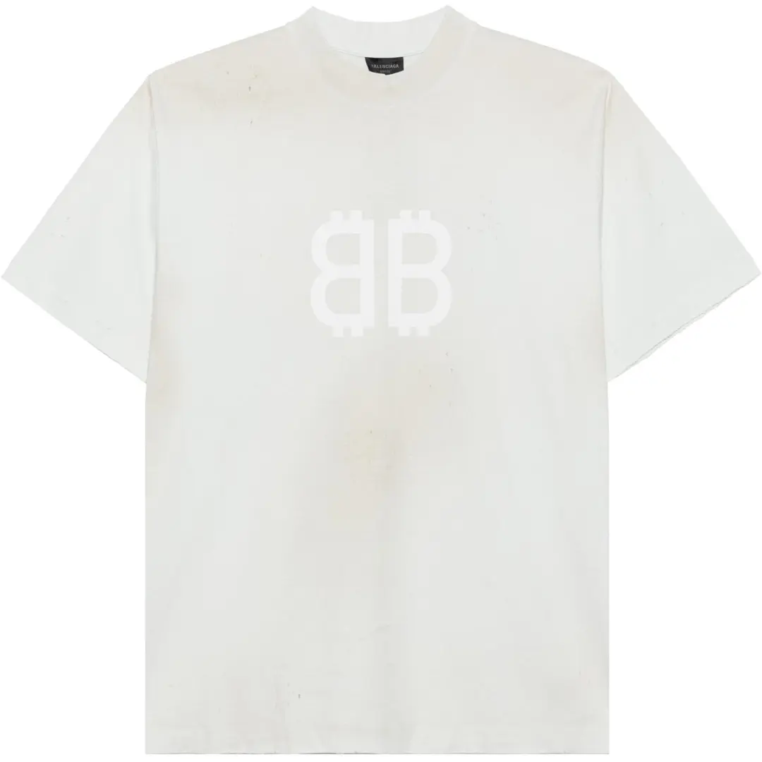 Balenciaga T Shirt Loose Fit Unisex White