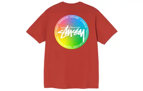 Stussy T Shirts Men's Crew Neck Moderate Straight Fit