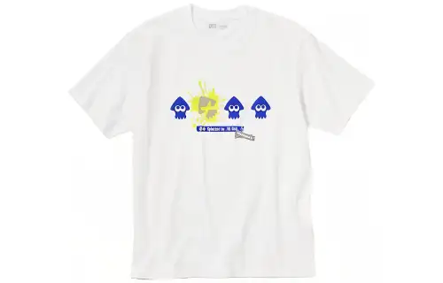 UNIQLO X 3 SS23 T Shirts Unisex White Crew Neck Moderate Straight Fit