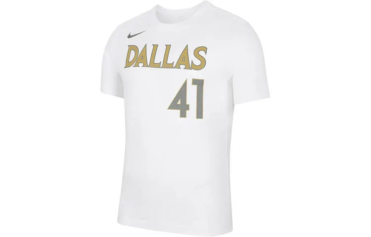 Nike T-Shirts Men's White Crew Neck Moderate