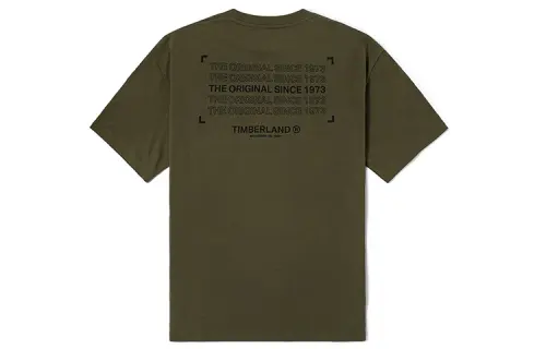 Timberland Drop Shoulder Sleeve T Shirt Men's Army Green