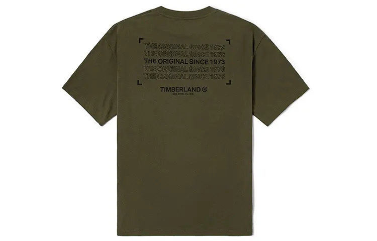 Timberland Drop Shoulder Sleeve T Shirt Men's Army Green