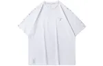 Li Ning T Shirts Men's White Crew Neck Moderate Straight Fit