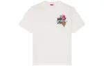 KENZO T Shirts Men's Ecru Crew Neck Moderate Straight Fit