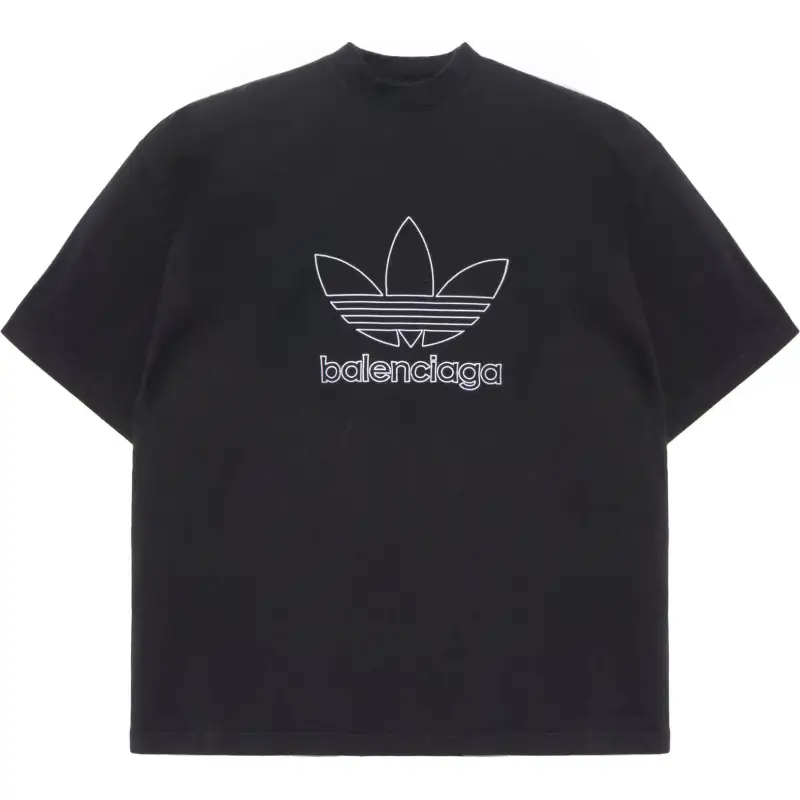 Balenciaga x Adidas Originals T Shirt Loose Fit Men's Black