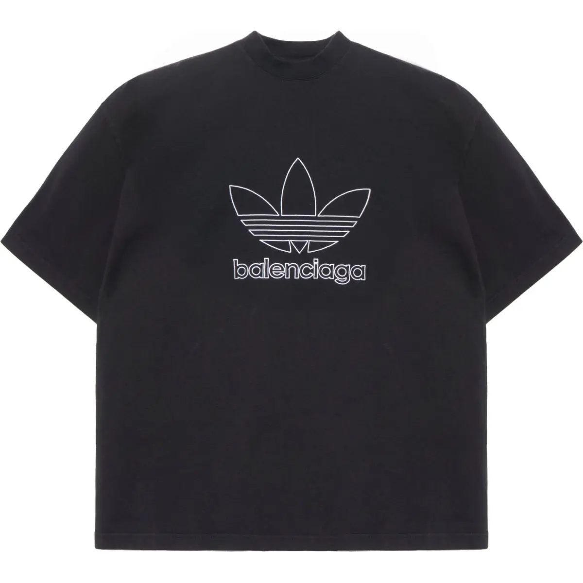 Balenciaga x Adidas Originals T Shirt Loose Fit Men's Black