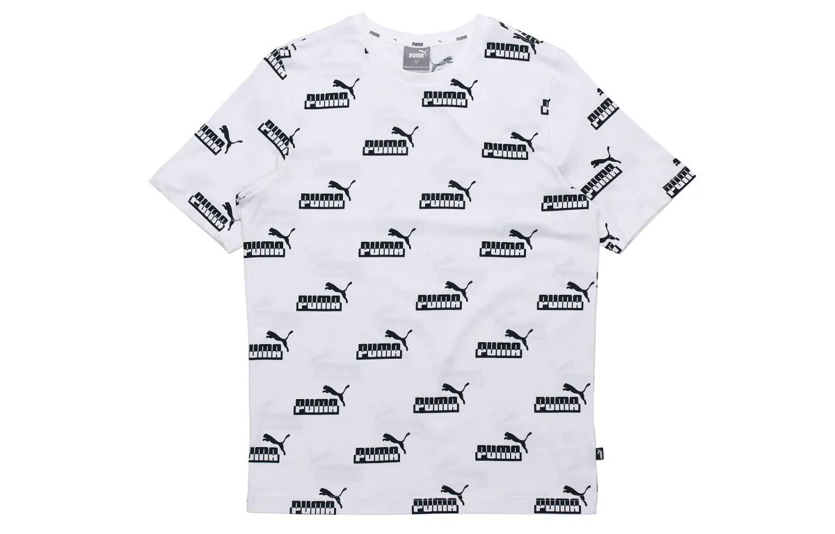 PUMA Yogini Lite T-Shirts Men's White Crew Neck Moderate Straight Fit