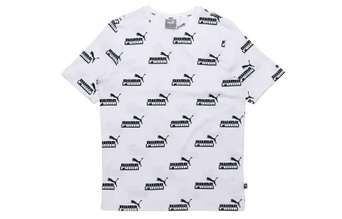 PUMA Yogini Lite T-Shirts Men's White Crew Neck Moderate Straight Fit