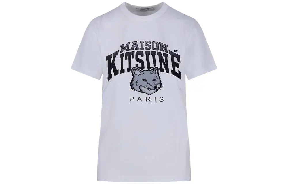 Maison Kitsuné Campus Fox Crewneck T Shirt