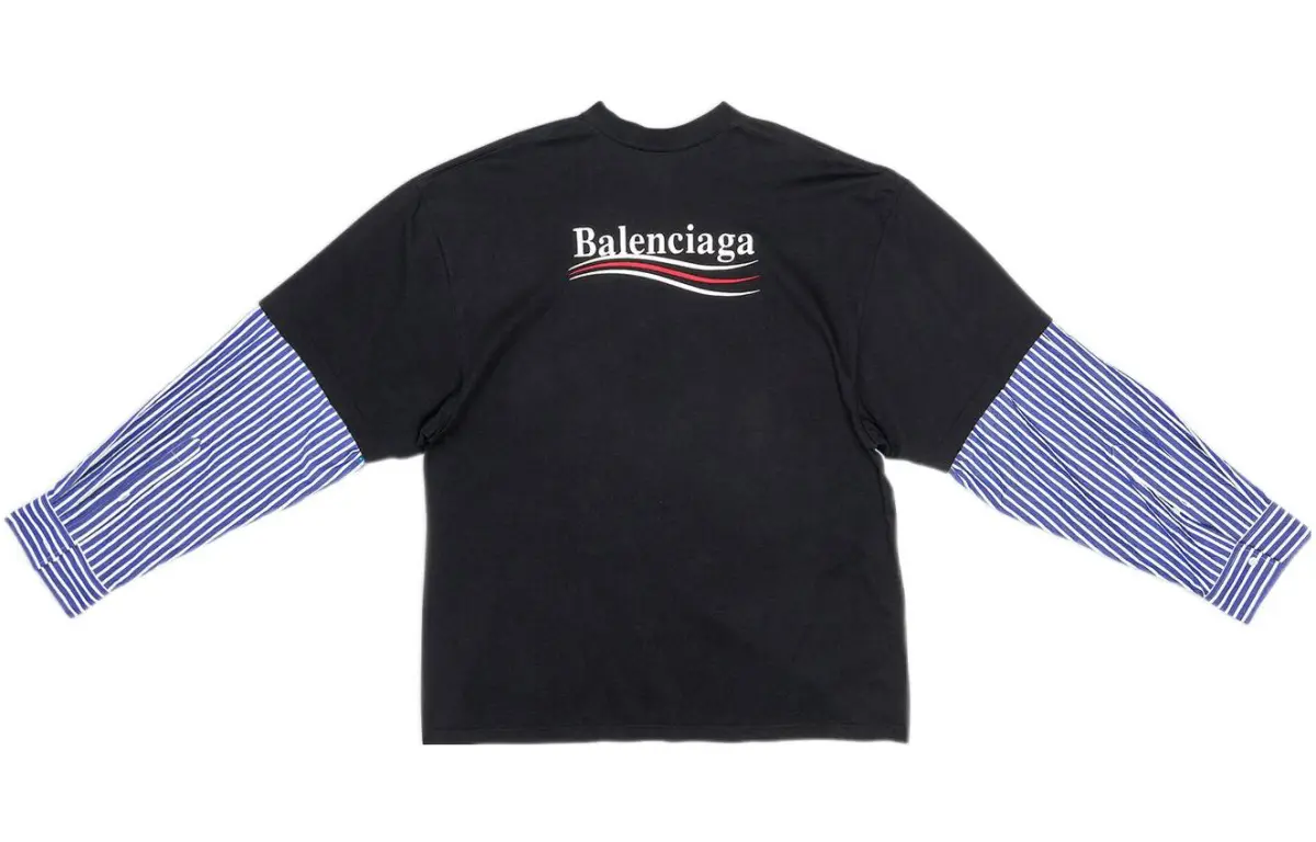 Balenciaga Political Campaign T Shirt Men's Black