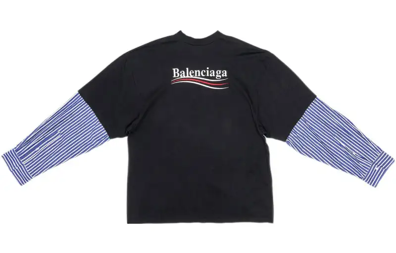 Balenciaga Political Campaign T Shirt Men's Black