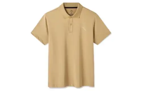 ANTA T Shirts Men's Light Brown Polo Collar Moderate Straight Fit
