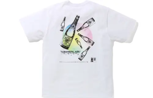 A BATHING APE T Shirts Men's Crew Neck Moderate Straight Fit