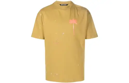 PALM ANGELS Palm Tree Painted T shirt