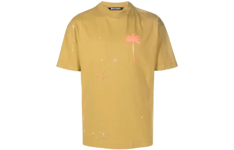PALM ANGELS Palm Tree Painted T shirt