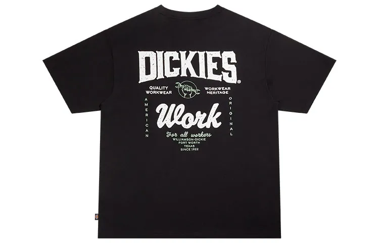 Dickies T Shirts Unisex Black Crew Neck Moderate Straight Fit