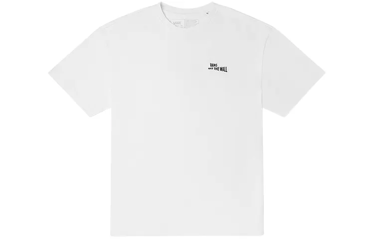 Vans OVERSIZE T Shirts Unisex White Crew Neck Moderate Straight Fit