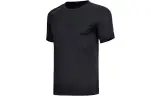 Li Ning Running Collection T Shirts Men's Black Crew Neck Moderate Straight Fit