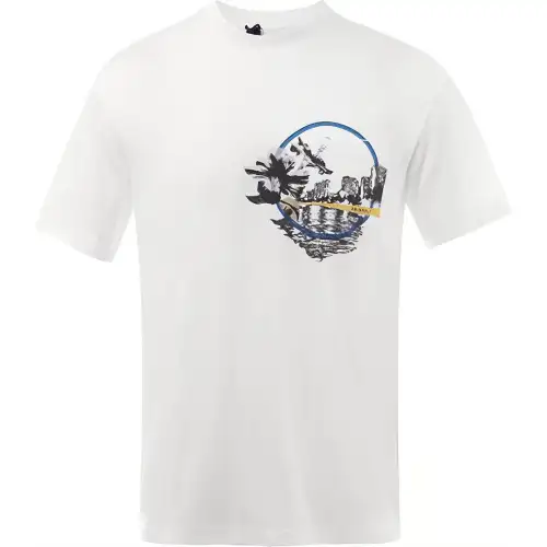 PRADA T Shirts Men's White Crew Neck Moderate Straight Fit