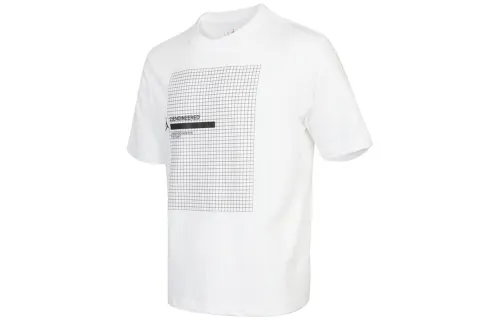 Jordan T Shirts Men's White Crew Neck Moderate Straight Fit
