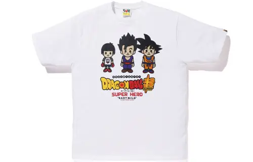 Bape X Dragon Ball Super Pan & Son Gohan & Son Goku Baby Milo Japan Exclusive Tee