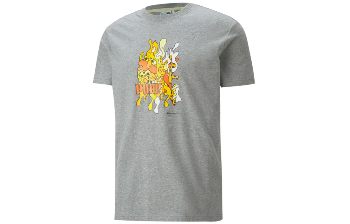 PUMA T-Shirts Unisex Crew Neck Moderate Straight Fit