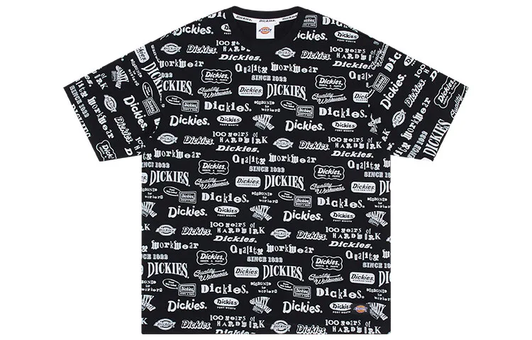 Dickies T Shirts Unisex Black Crew Neck Moderate Straight Fit