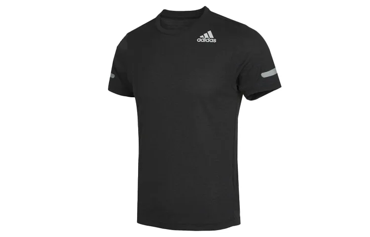 Adidas T-Shirts Men's Black Crew Neck Moderate