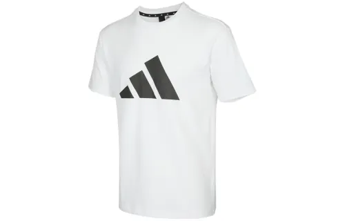 Adidas T Shirts Men's White Crew Neck Moderate Straight Fit