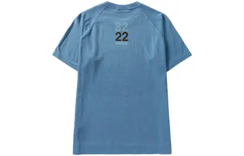 STONE ISLAND T Shirts Men's Haze Blue Crew Neck Moderate Straight Fit