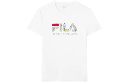 FILA T Shirts Men's Standard White Crew Neck Moderate