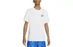 Nike T Shirts Men's White Crew Neck Moderate Straight Fit