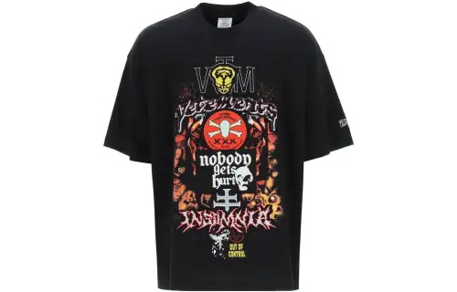 Vetements Metal Patched Logo T Shirt