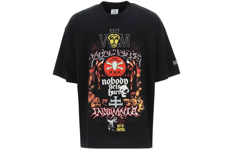 Vetements Metal Patched Logo T Shirt