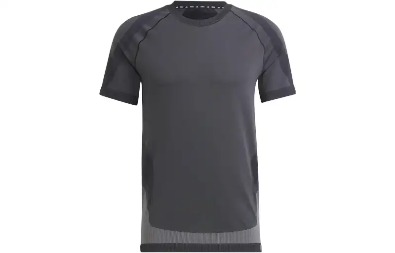 Adidas Originals T Shirts Men's Gray Crew Neck Moderate Straight Fit