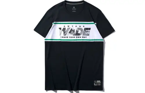 Li Ning T Shirts Men's Black Crew Neck Moderate Straight Fit