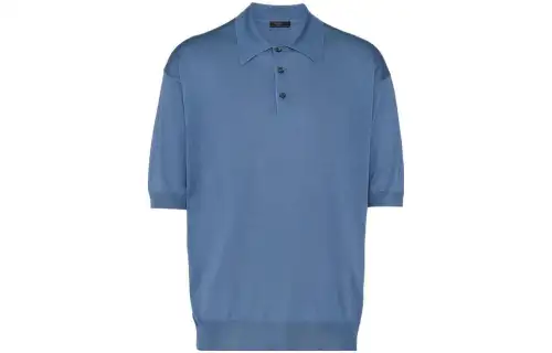 Prada silk polo shirt