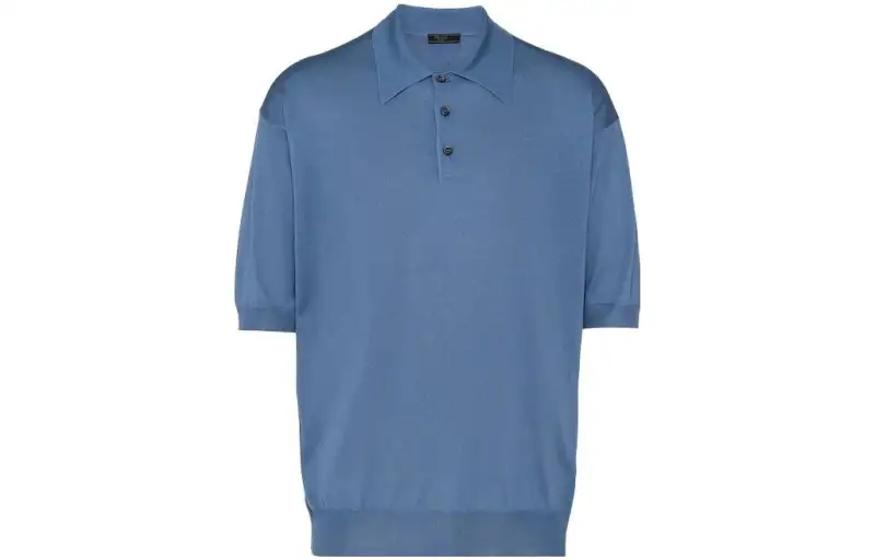 Prada silk polo shirt