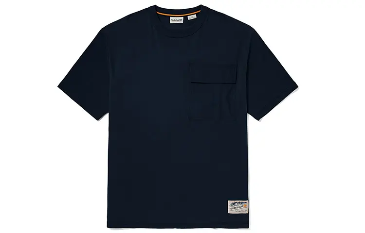 Timberland T Shirts Men's Dark Sapphire Crew Neck Moderate Other