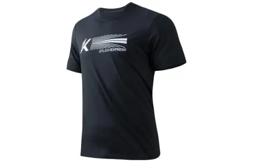 ANTA Basketball Collection T Shirts Men's Black Crew Neck Moderate Straight Fit